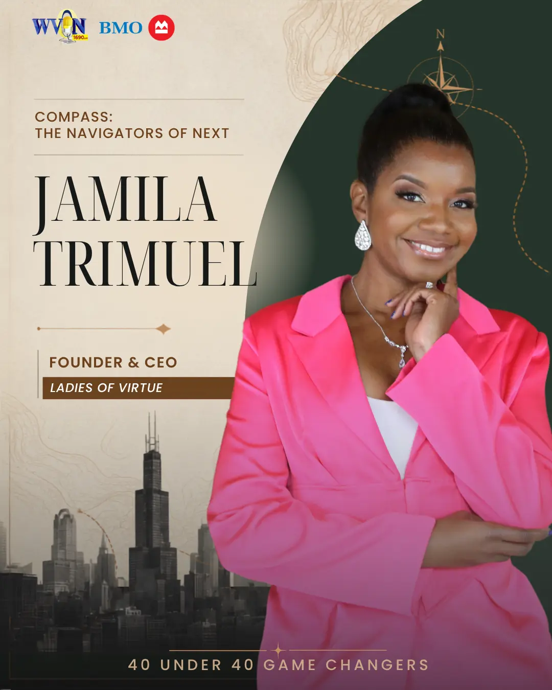 Jamila Trimuel, Founder & CEO at Ladies of Virtue