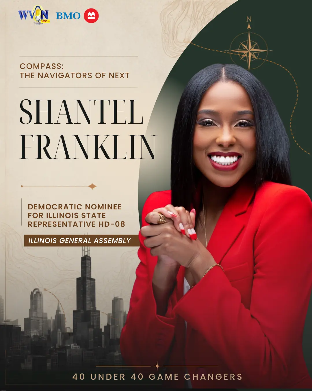Shantel Franklin, Democratic Nominee for Illinois State Representative HD-08 at Illinois General Assembly