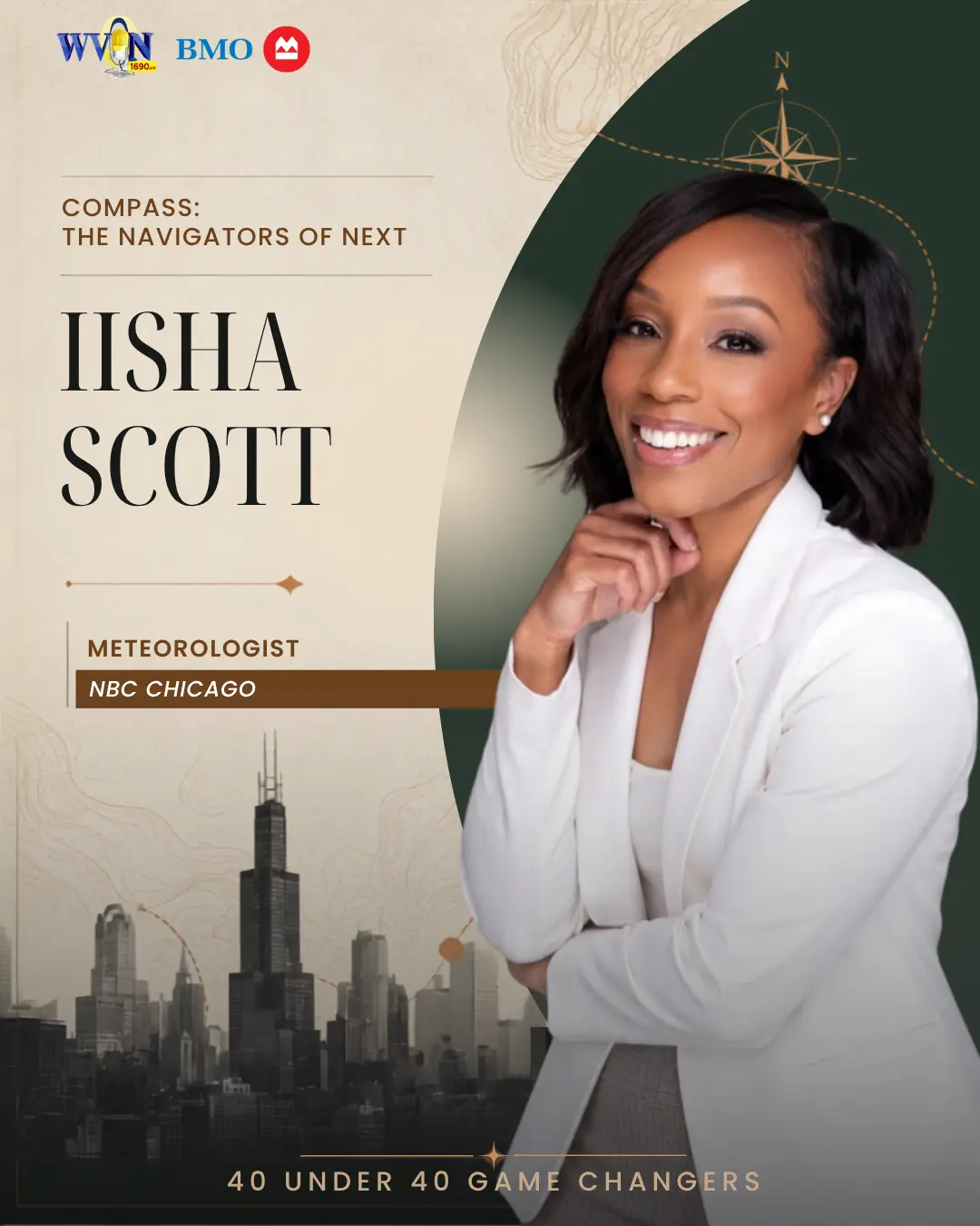 Iisha Scott, Meteorologist at NBC Chicago